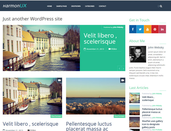 HarmonUX –  UX-focused Blog & Magazine Theme